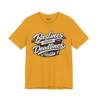 Basslines Over Deadlines — Short Sleeve Shirt
