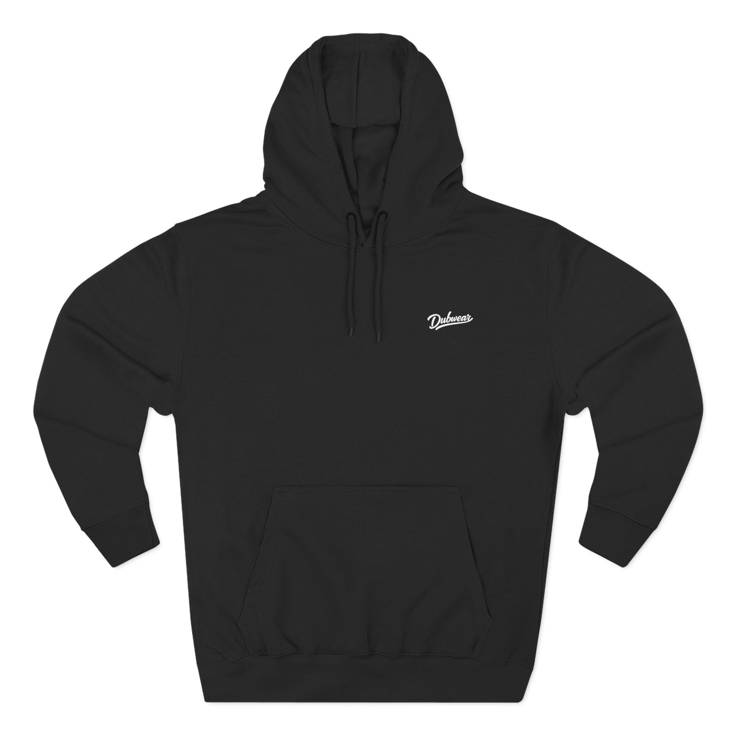 Dubwear Script Logo Hoodie — Retro Streetwear Fleece Pullover