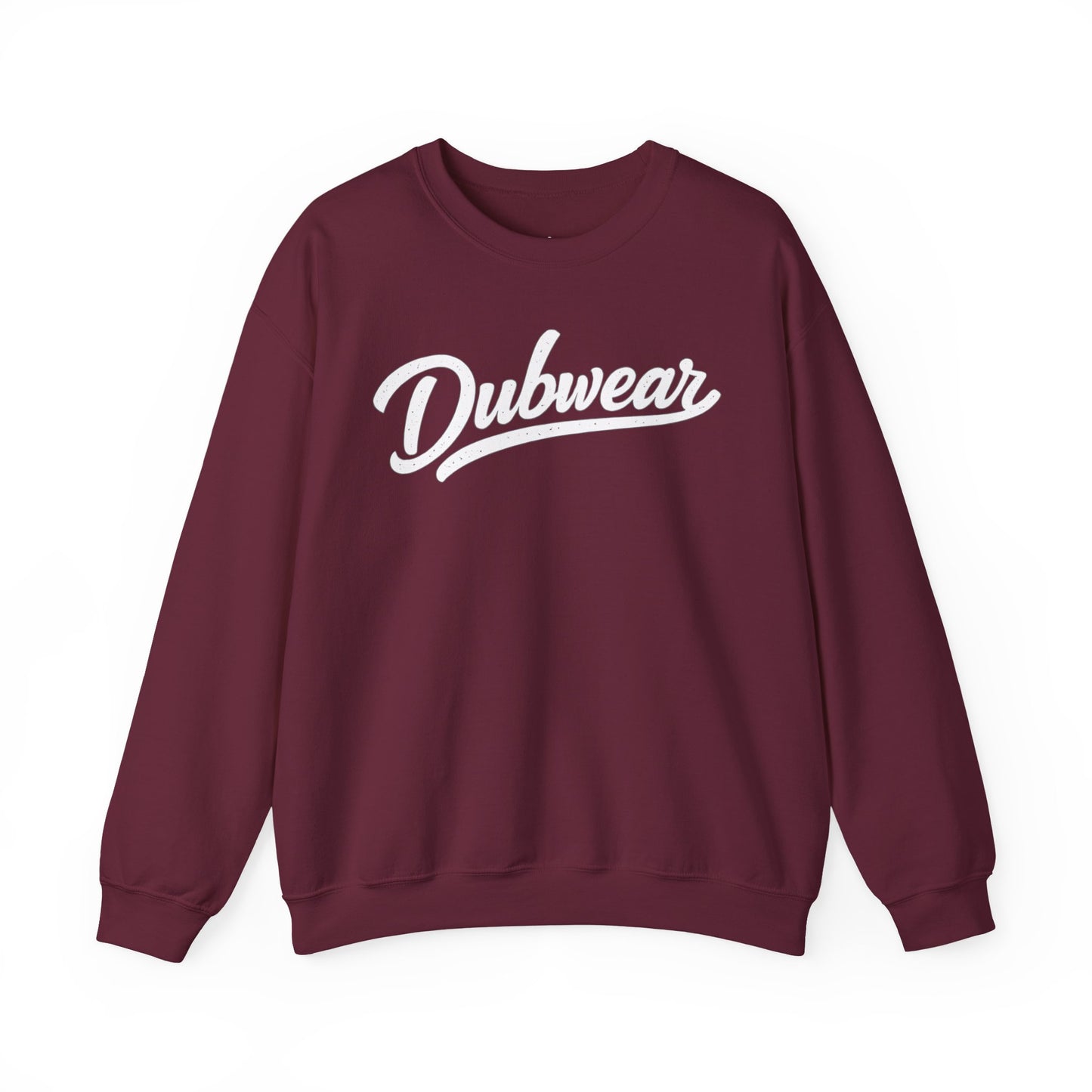 Dubwear Script Crewneck Sweatshirt — Vintage Retro Logo Pullover
