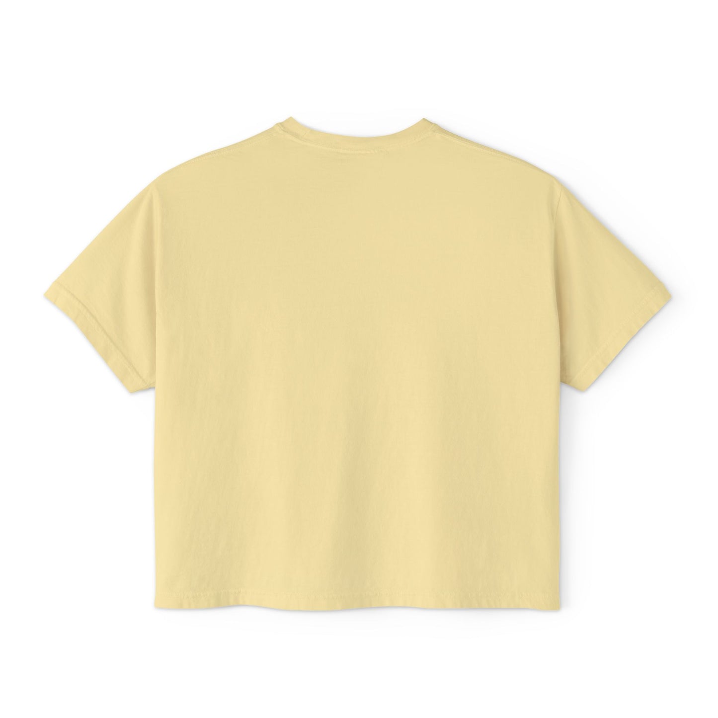 Delaware Script Boxy Tee — Women's Casual Crop T-Shirt