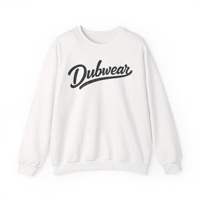 Dubwear Script Crewneck Sweatshirt — Vintage Retro Logo Pullover