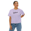 Delaware Script Boxy Tee — Women's Casual Crop T-Shirt