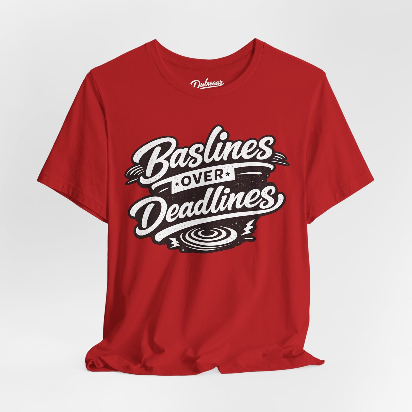 Basslines Over Deadlines — Short Sleeve Shirt