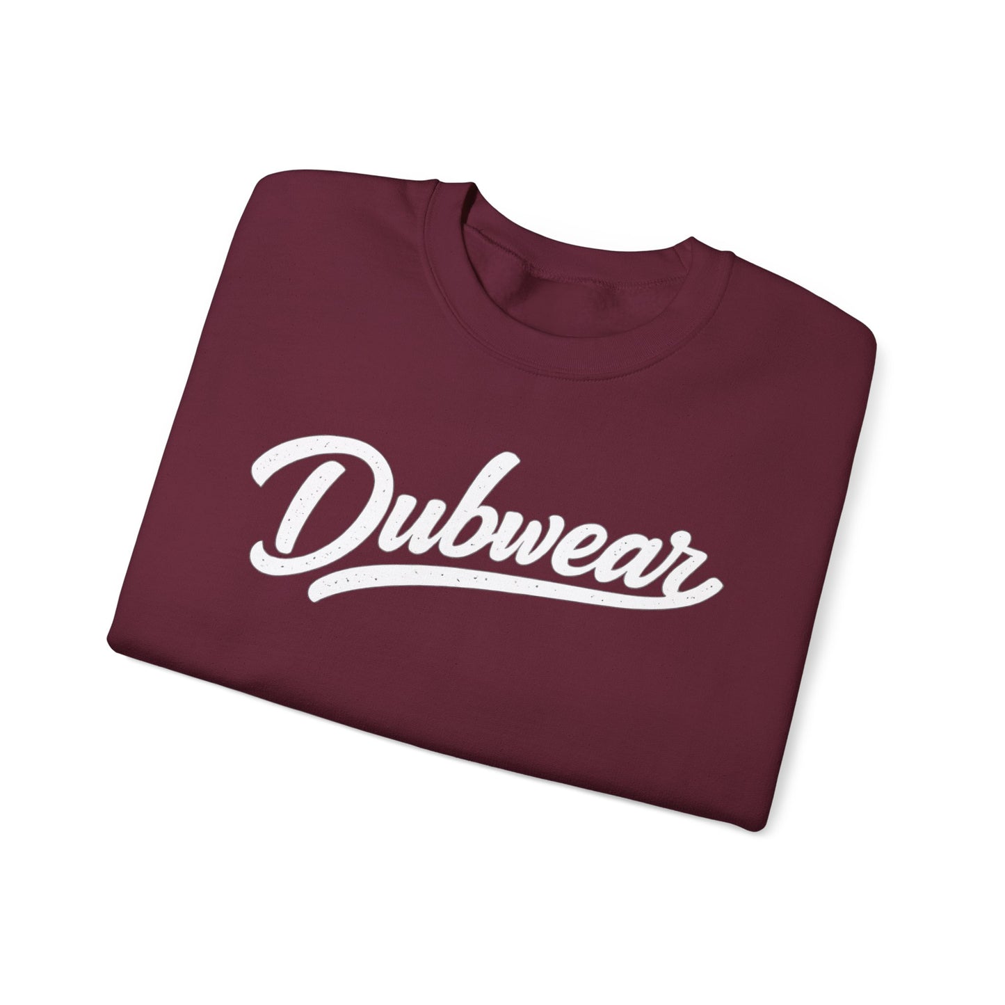 Dubwear Script Crewneck Sweatshirt — Vintage Retro Logo Pullover