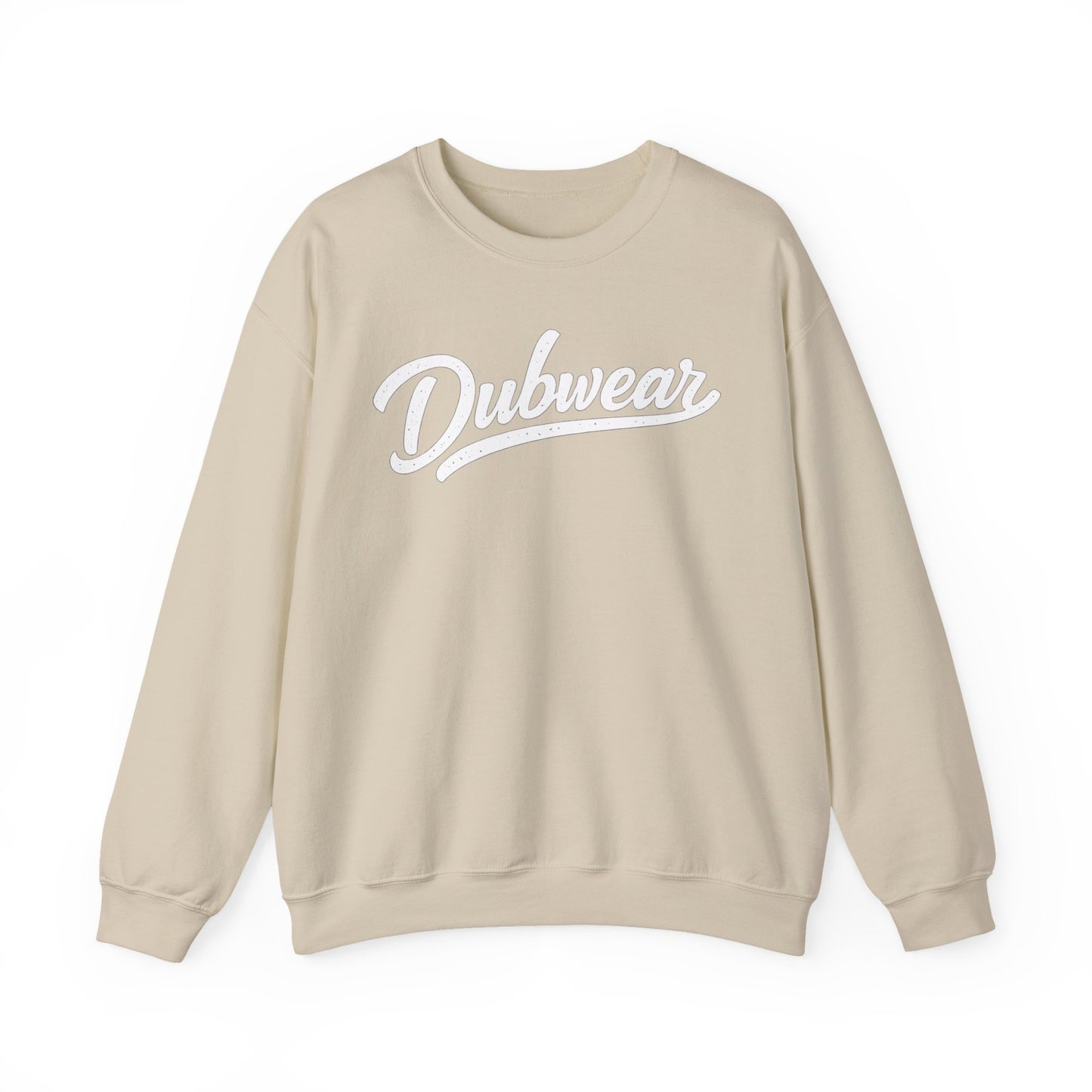 Dubwear Script Crewneck Sweatshirt — Vintage Retro Logo Pullover